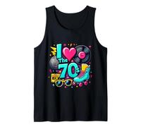 I Love The 70s Vintage Cassette Roller Vinyl Nostalgia 70s Tank Top