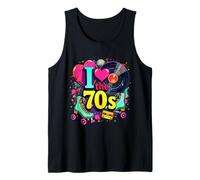 I Love The 70s Vintage Cassette Roller Vinyl Nostalgia 70s Tank Top