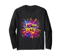 I Love The 80s Classic Retro Vibe Fun Throwback Long Sleeve T-Shirt