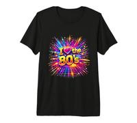 I Love The 80s Classic Retro Vibe Fun Throwback Premium T-Shirt