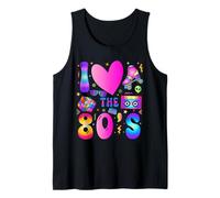 I Love The 80's Party 1980s Themed Costume 80s Theme vibes Tank Top