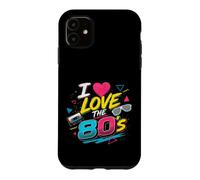 I Love The 80's Retro Cassette shades Pop Art Culture Case for iPhone 11