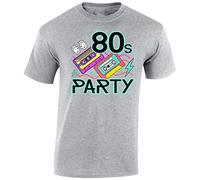 I Love The 80's Retro Mens T-Shirt Pop Fancy Dress Unisex Party Gift Tshirt Sport Grey - XX-Large