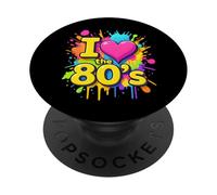 I Love the 80's Vintage Throwback Fun Times Design PopSockets Adhesive PopGrip
