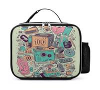 I Love The 90s Illustration Insulated Lunch Bag Lunchbox Cooler Bag