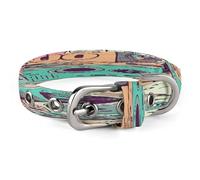 I Love The 90s Illustration Pet Collar, Adjustable Dog Collars with Buckle Stainless Steel D-Ring, Comfortable Collar for Small Medium Dogs and Cats