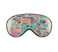 I Love The 90s Illustration Sleep Mask Eye Mask Travel Eye Cover