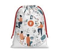 I Love The 90s Illustration Ultra Soft Velvet Gift Bag, Stylish Design, Preferred For Holidays