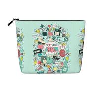 I Love The 90s Illustration Waterproof Large Capacity with Zipper Travel Business Trip Home Multifunctional Makeup Bag Storage Bag Coin Purse