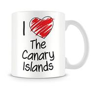 I Love The Canary Islands Personalised Mug - Add Photo - Customised Cup Gift