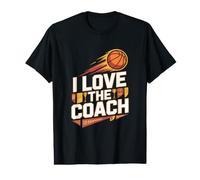I Love The Coach Basketball Design Value Graphic T-Shirt