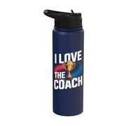 I Love The Coach Trophy Enthusiast Stainless Steel Insulated Water Bottle