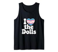 I Love The Dolls Trans Pride Heart Affirmation Statement Tank Top