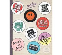 I Love The Eighties 1980s Lined Notebook - For Planning, Journaling, Thoughts and Notes - Large Size - 8.5 x 11 Inch