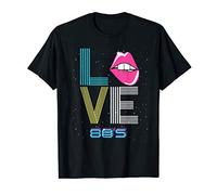 I Love the Eighties Retro look lips 1980's Vintage 80s T-Shirt