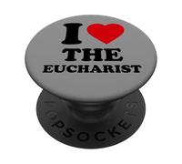 I Love The Eucharist, Christian, Catholic PopSockets Adhesive PopGrip