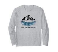 I Love the, Lake District, Cumbria, Mountain Hiking, Walking Long Sleeve T-Shirt