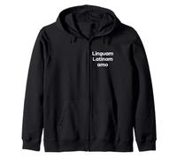 "I Love the Latin Language" Funny Latin Word Zip Hoodie
