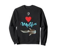 I love the Maldives Whale Shark Heart Travel Souvenir Sweatshirt