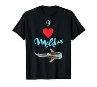 I love the Maldives Whale Shark Heart Travel Souvenir T-Shirt