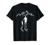 I Love the Mountain and My Dog Therapy Nature Hiker T-Shirt