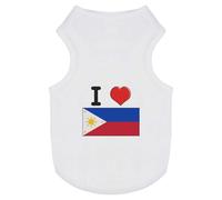 'I Love The Philippines' Pet Dog/Cat T-Shirt (PT00094887)
