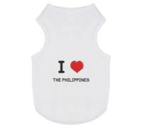'I Love The Philippines' Pet Dog/Cat T-Shirt (PT00095007)