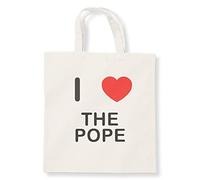 I Love The Pope - Natural Cotton Tote Bag