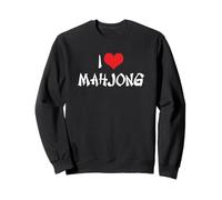 I Love the Red Heart Mahjong - Mah Jong Lover Sweatshirt