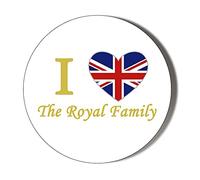I Love The Royal Family 10 x 49mm Vinyl Stickers Pack of 10