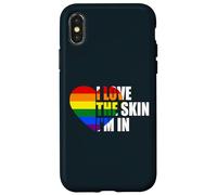 I Love The Skin I'm In LGBTQ Lesbian Gay Trans Pride Month Case for iPhone X/XS