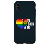 I Love The Skin I'm In LGBTQ Lesbian Gay Trans Pride Month Case for iPhone XS Max