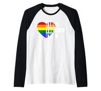 I Love The Skin I'm in LGBTQ Lesbian Gay Trans Pride Month Raglan Baseball Tee