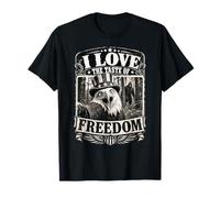 I Love The Taste of Freedom Eagle Bigfoot Selfi USA T-Shirt