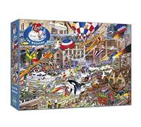 I Love the Weekend 1000 Piece Jigsaw Puzzle | Mike Jupp | Sustainable Puzzle for Adults | Premium 100% Recycled Board | Great Gift for Adults | Gibsons Games