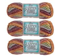 I Love This Cotton Medium Yarn for Crocheting & Knitting - Soft Yarn Skein - 153 Yards of 100% Cotton for Blankets, Hats, & More - Set of 3