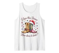 I Love This Dance How Does It Start Line Dance Christmas Tank Top