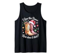 I Love This Dance How Does It Start Line Dance Christmas Tank Top