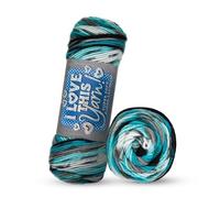 I Love This Yarn 4 - Medium - 252 Yards of Acrylic Yarn for Crocheting & Knitting Blankets, Hats, & More - Craft Supplies for Handcrafting Accessories, Aegean Stripe