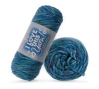 I Love This Yarn 4 - Medium Soft Skein - 252 Yards of Acrylic Yarn for Crocheting & Knitting Blankets, Hats, & More - Craft Supplies for Handcrafting Accessories, Sea Muse