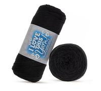 I Love This Yarn 4 - Medium Soft Skein for Crocheting & Knitting - 355 Yards of Acrylic Yarn for Crocheting Blankets, Hats, & More - Craft Supplies for Handcrafting Accessories, Black