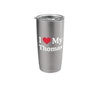 I Love Thomas Heart Thomas Love Thomas Stainless Steel Insulated Tumbler