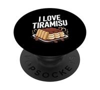 I Love Tiramisu Italian Treat Fun PopSockets Adhesive PopGrip