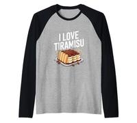 I Love Tiramisu Italian Treat Fun Raglan Baseball Tee