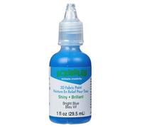 I Love To Create Scribbles 3D Fabric Paint 1oz-Shiny - Bright Blue