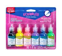 I Love To Create Scribbles 3D Fabric Paints 1 Oz 6 kg-80S Pop