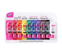 I Love To Create Tulip Soft Fabric Paint kit Rainbow 10pcs, Multi, 29.5 ml (Pack of 10)