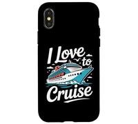 I Love To Cruise Nautical Travel Adventure Case for iPhone X/XS