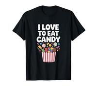 I Love To Eat Candy Fun Treat Graphic T-Shirt