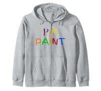 I Love To Finger Paint Finger Painting Finger Paints I'm Paint Zip Hoodie